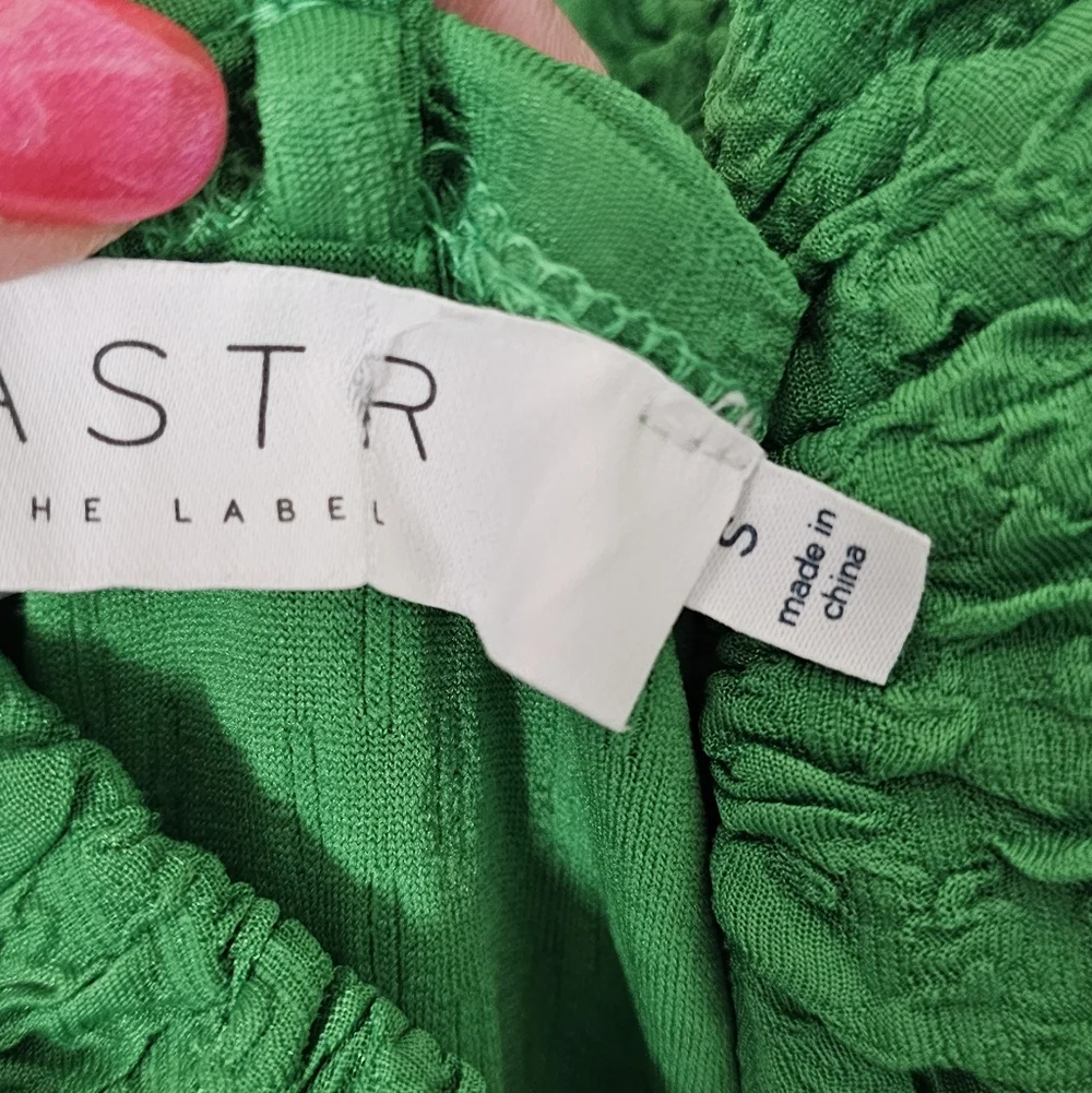 ASTR the Label, Green Textured Midi Dress - Elegant Women's Dress, Size S - Picture 6 of 9